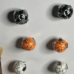 Soccer Ball Stud Earrings Set